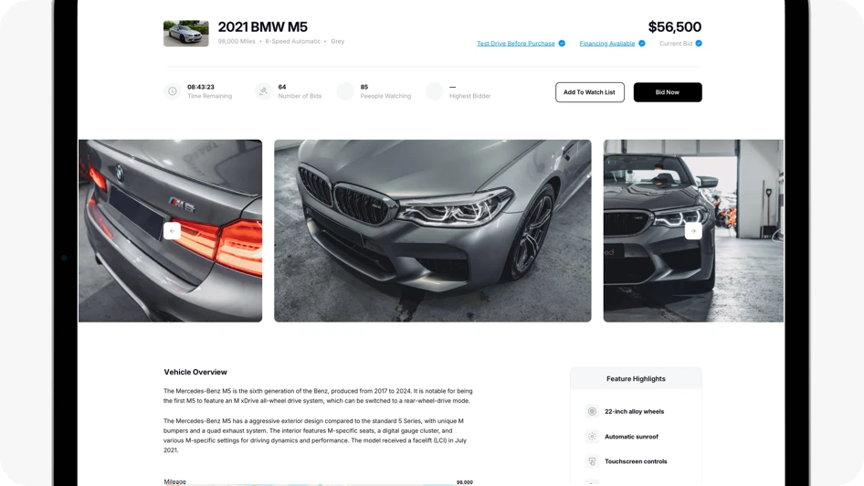 Browse vehicle photos and details